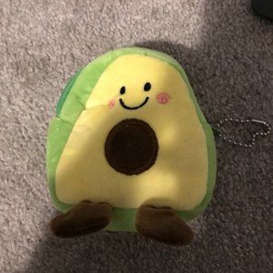 Purse Pendant Shape Lovely Avocado Keychains Gifts Toys Coin Pocket Storage Bag